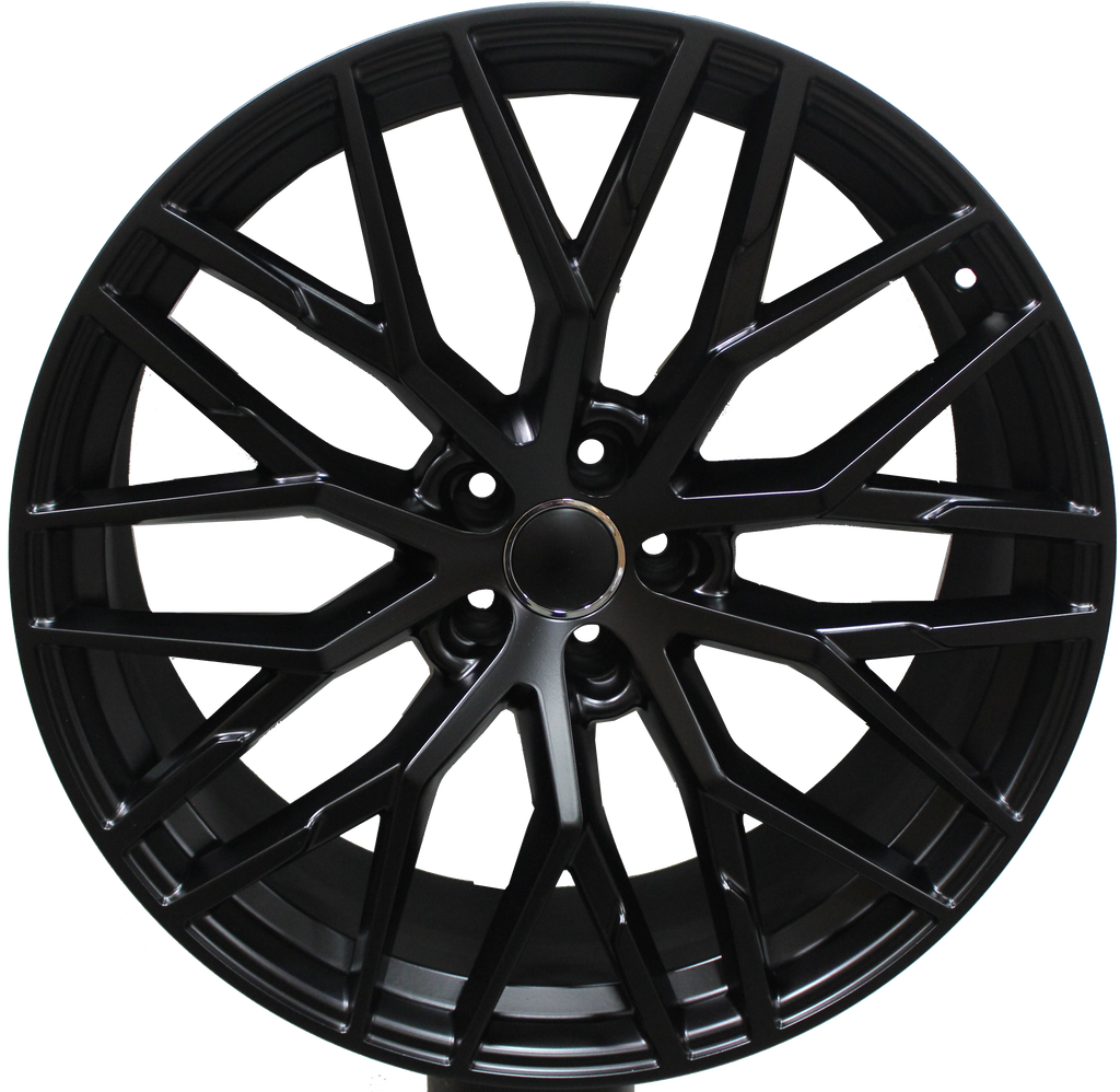 21 Inch Audi A8 A7 A6 S8 S7 S6 Q8 Q7 Q5 SQ8 SQ7 SQ5 RS Style Rims Gloss Black Wheels