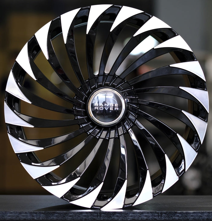 22" Inch Monoblock Forged Range Rover Rims SV SE HSE Sport Wheels Gloss Black Custom Wheels