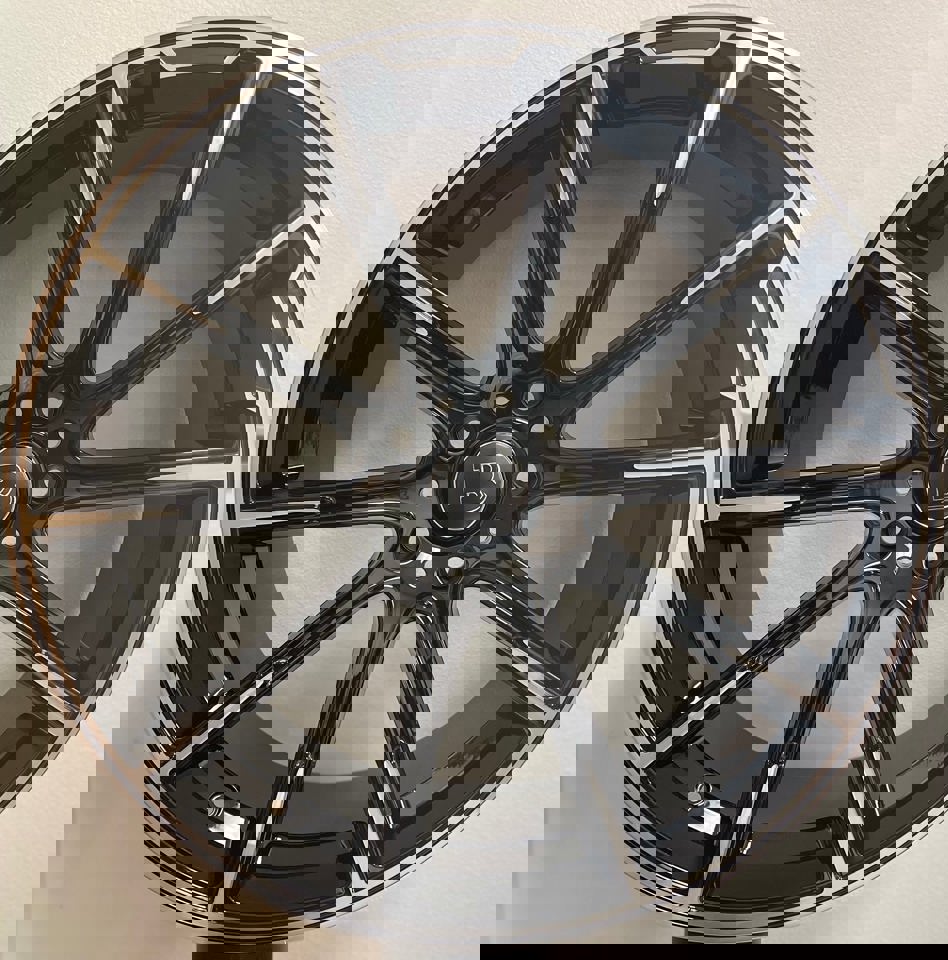 22 Inch Rims Fit Mercedes G Wagon G550 G65 G63 G55 G500 Brabus "PLATINUM EDITION" Style Gloss Black Wheels