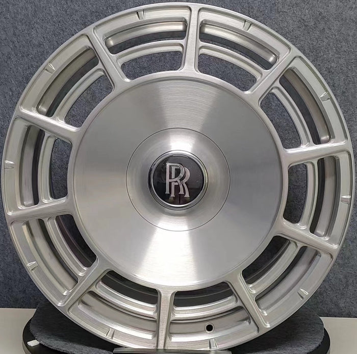 24" INCH ROLLS ROYCE GHOST CULLINAN PHANTOM FORGED BRUSHED WHEELS