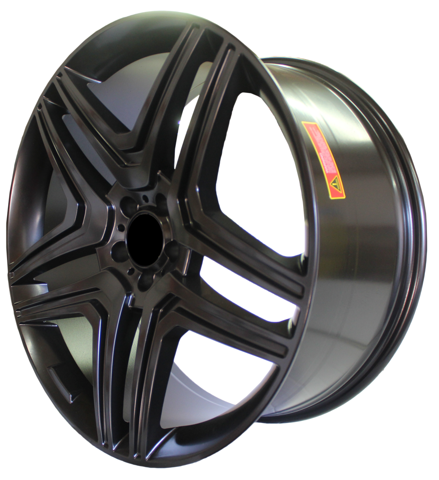 22 Inch Mercedes ML GL GLE GLS GLE Coupe ML63 ML550 ML500 ML400 GL63 GL550 GLE GLS Satin Black Wheels