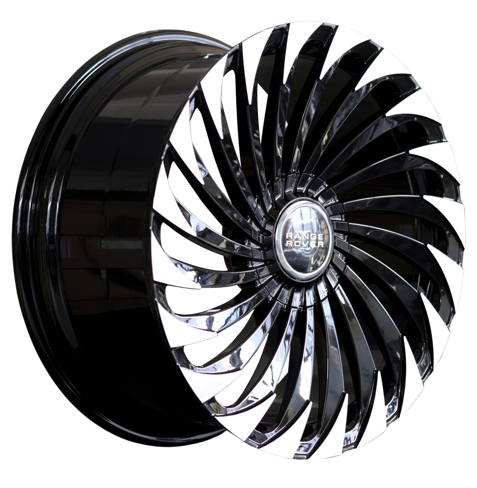 22" Inch Monoblock Forged Range Rover Rims SV SE HSE Sport Wheels Gloss Black Custom Wheels