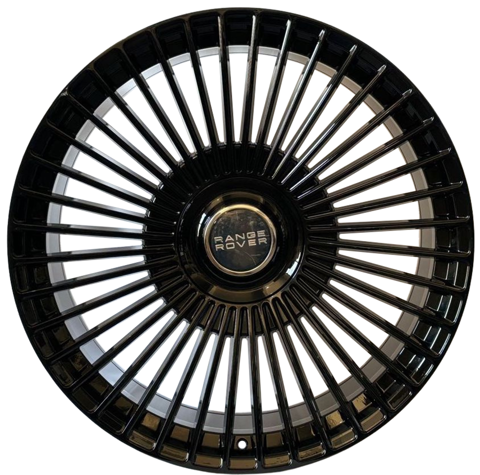 24" Inch Range Rover Rims Full Size SV SE HSE Sport Wheels Gloss Black Custom Wheels