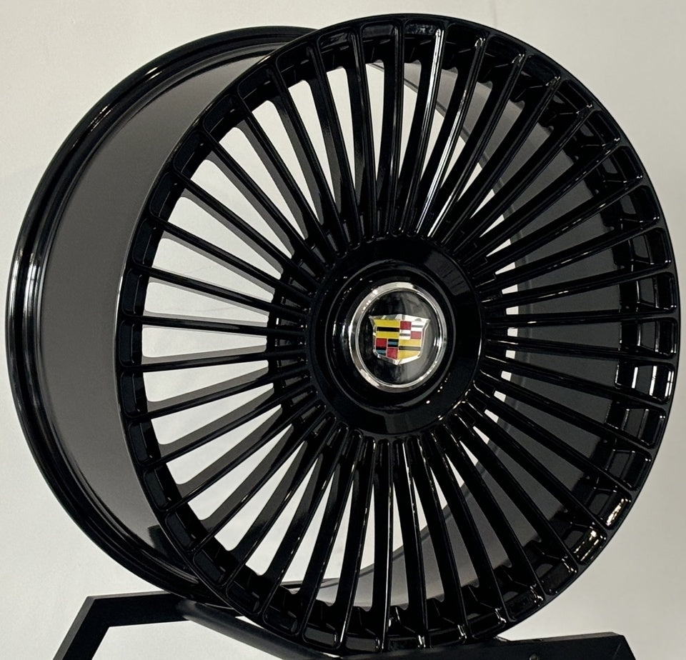 22" INCH ESCALADE RIMS SUV & ESV MODELS BLACK CADILLAC WHEELS