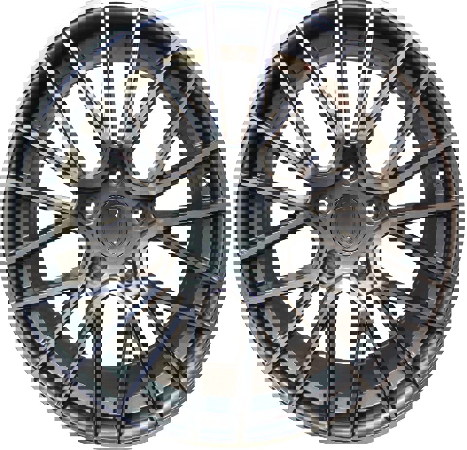 21 Inch Rims Fits Porsche Cayenne Q7 Turbo S GTS Base Gunmetal Machined Spyder Mesh Wheels