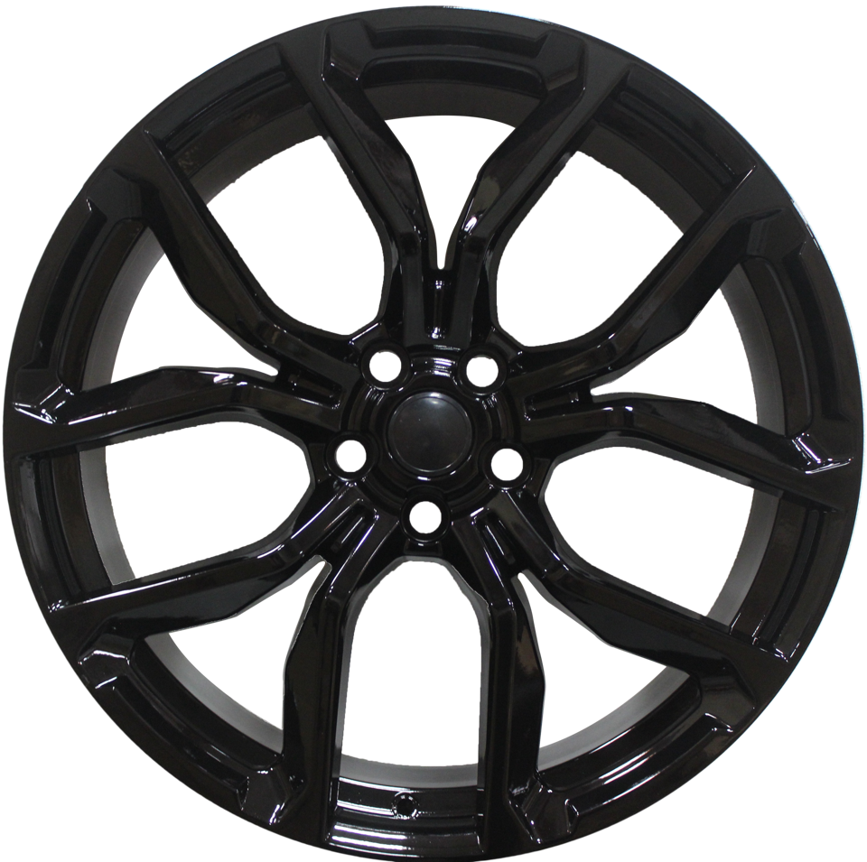 22 Inch Rims fit Range Rover Sport SVR HSE Full Size SVR Style Satin Black Wheels