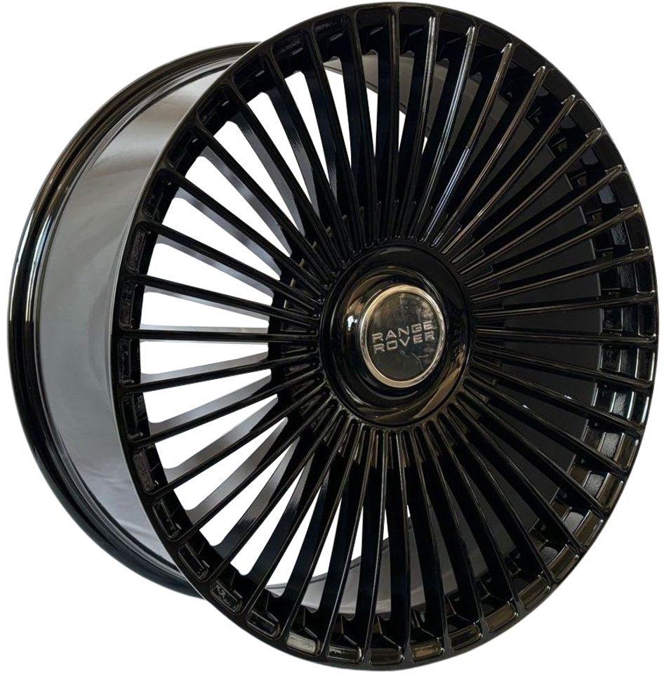 24" Inch Range Rover Rims Full Size SV SE HSE Sport Wheels Gloss Black Custom Wheels