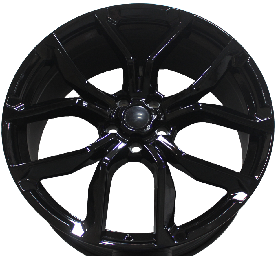 22 Inch Rims fit Range Rover Sport SVR HSE Full Size SVR Style Satin Black Wheels