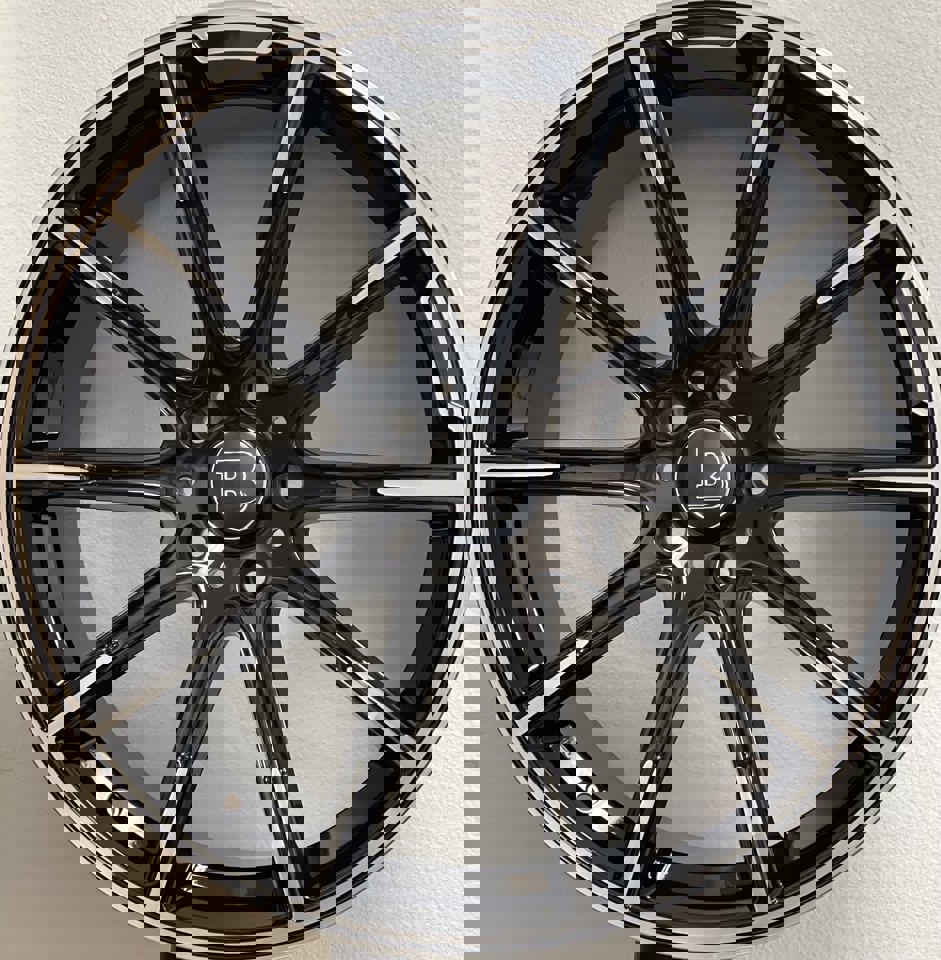 24 Inch Rims Fit Mercedes G Wagon G550 G65 G63 G55 G500 Brabus "PLATINUM EDITION" Style Gloss Black Wheels