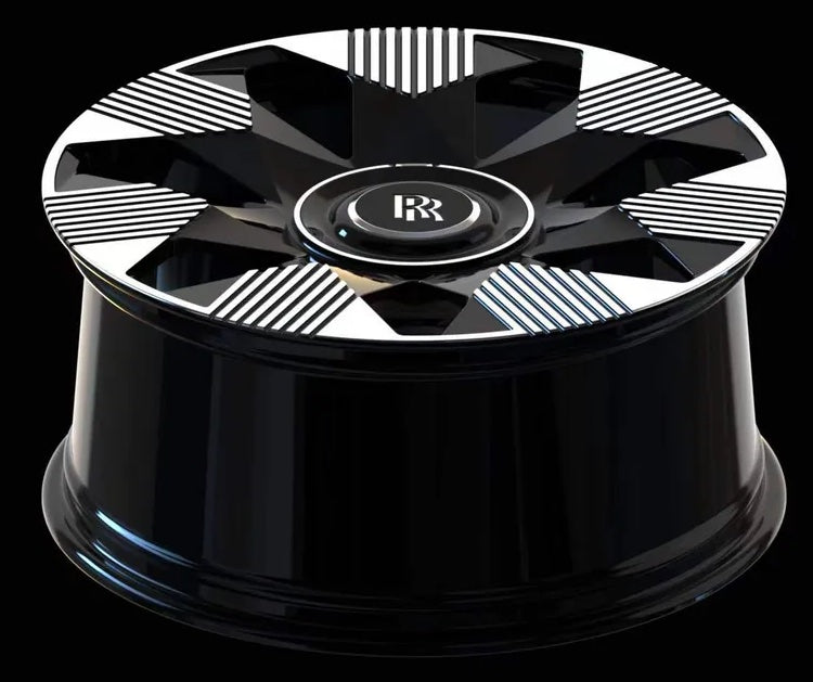 21" INCH ROLLS ROYCE GHOST CULLINAN PHANTOM FORGED BLACK SPECTRE WHEELS