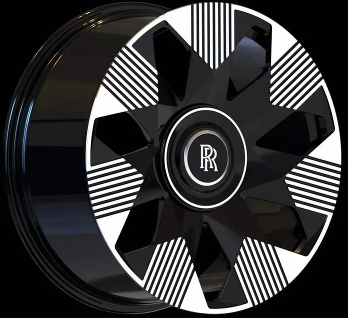 21" INCH ROLLS ROYCE GHOST CULLINAN PHANTOM FORGED BLACK SPECTRE WHEELS