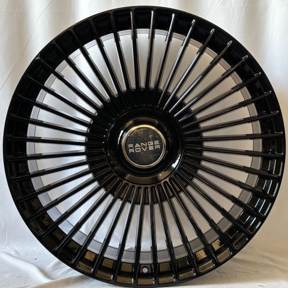 24" Inch Range Rover Rims Full Size SV SE HSE Sport Wheels Gloss Black Custom Wheels