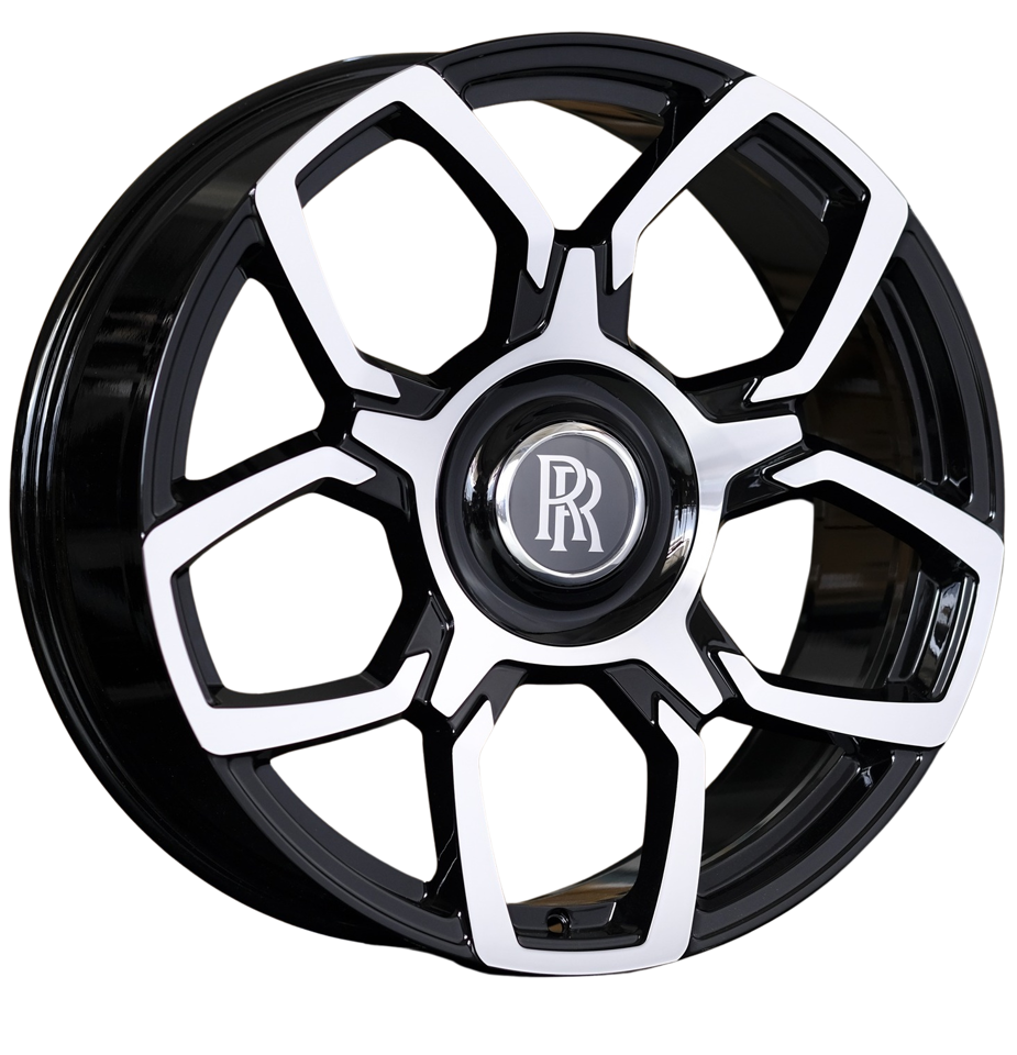 22 INCH ROLLS ROYCE GHOST CULLINAN PHANTOM FORGED BLACK BADGE WHEELS