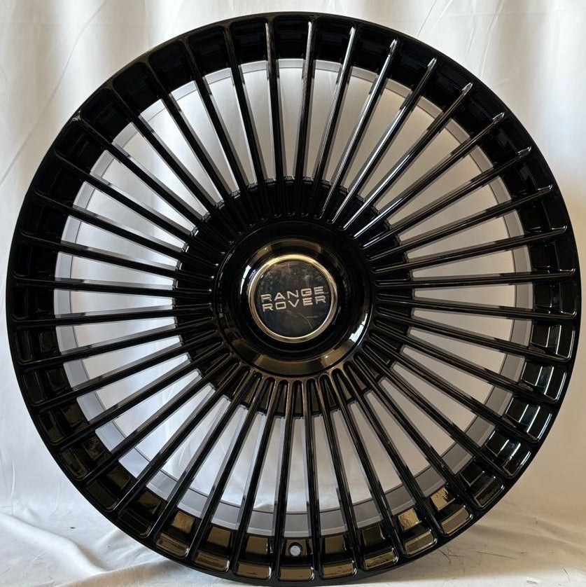 24" Inch Range Rover Rims Full Size SV SE HSE Sport Wheels Gloss Black Custom Wheels