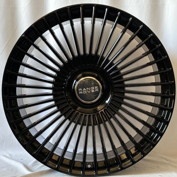 24" Inch Range Rover Rims Full Size SV SE HSE Sport Wheels Gloss Black Custom Wheels