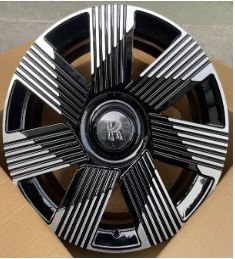 24 INCH ROLLS ROYCE GHOST CULLINAN PHANTOM FORGED GLOSS BLACK MACHINED WHEELS