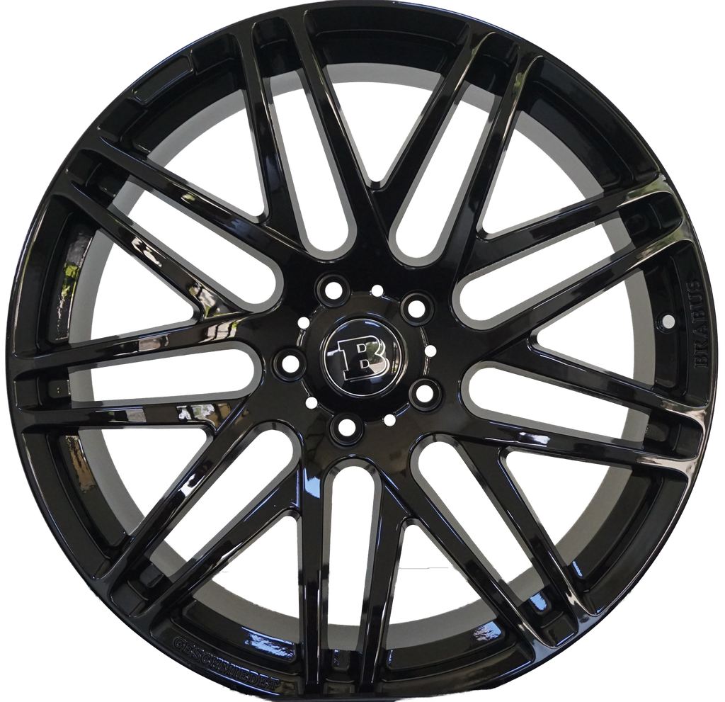 22 Inch Mercedes G Wagon G550 Rims G Class G65 G63 G55 G500 Brabus Style Wheels Gloss Black