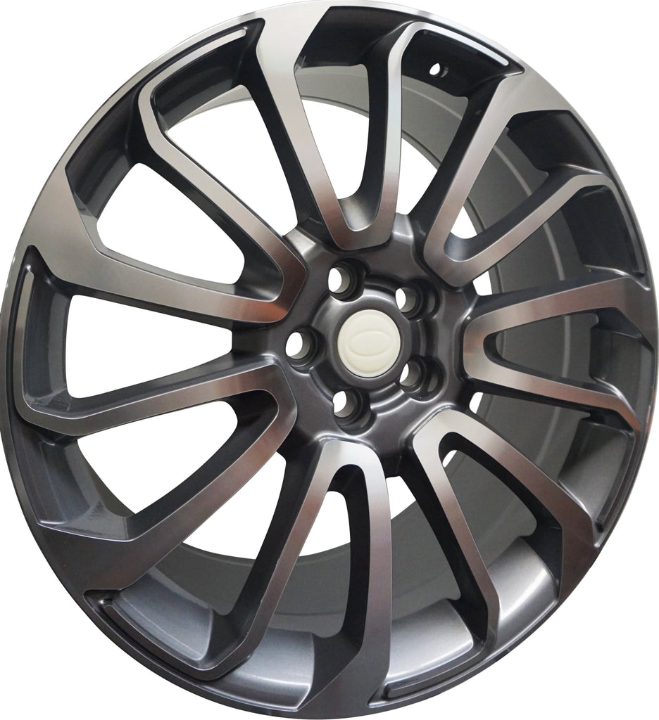 24 Inch Rims Range Rover Autobiography Style Sport LR3 LR4 & HSE Wheels Gunmetal Machined Face