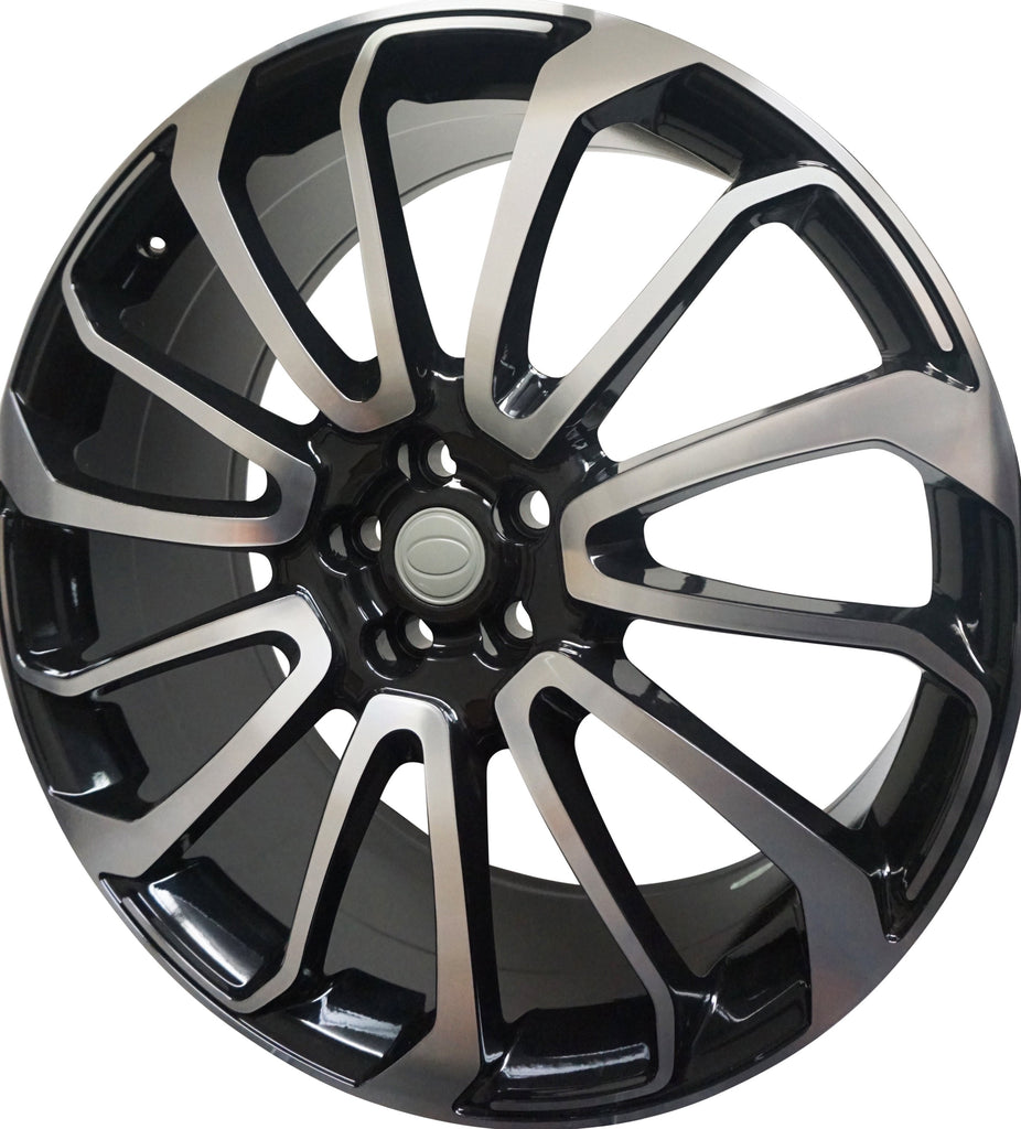 22 Inch Rims Range Rover Autobiography Style Sport LR3 LR4 & HSE Wheels Black Machined Face