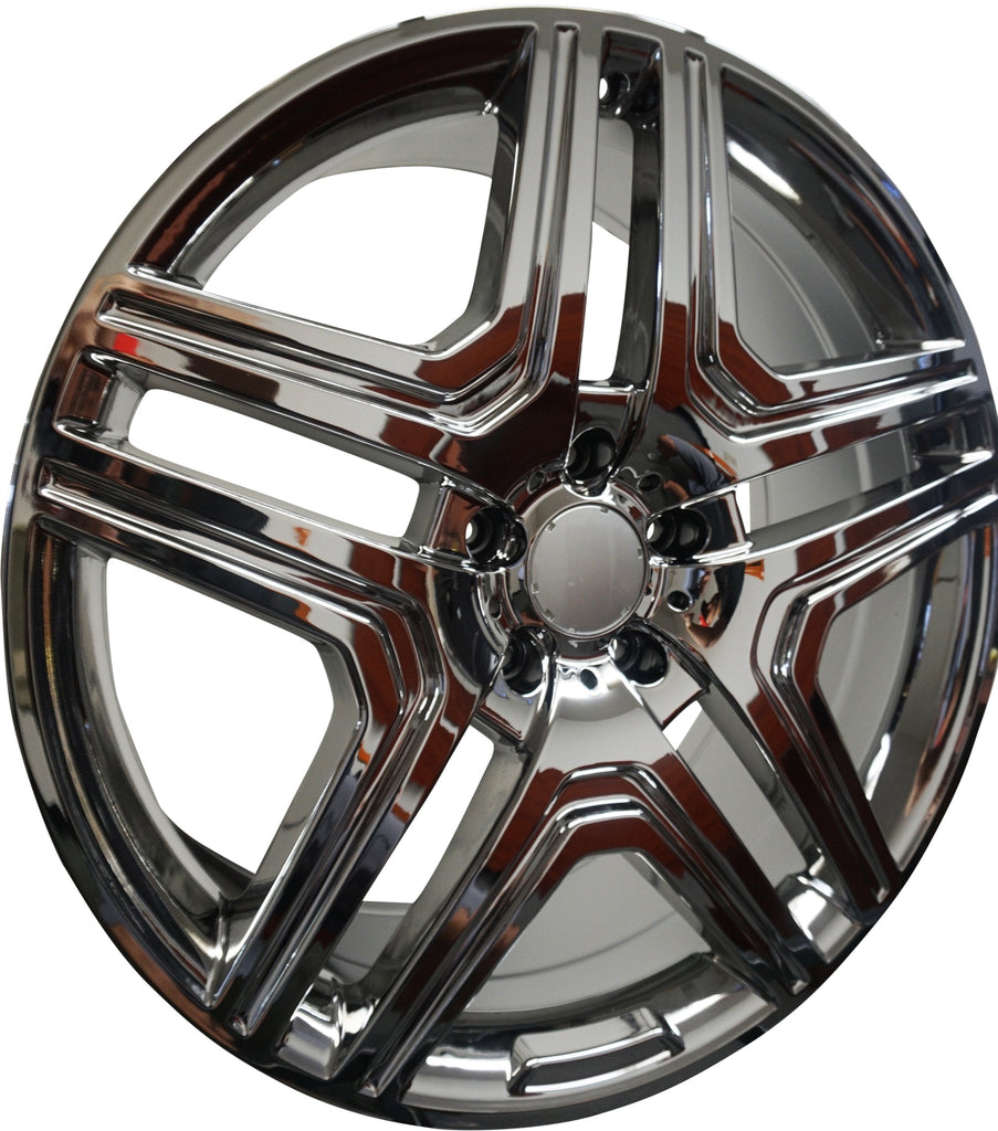 22 Inch Mercedes ML GL GLE GLS GLE Coupe ML63 ML550 ML500 ML400 GL63 GL550 GLE GLS Chrome Wheels