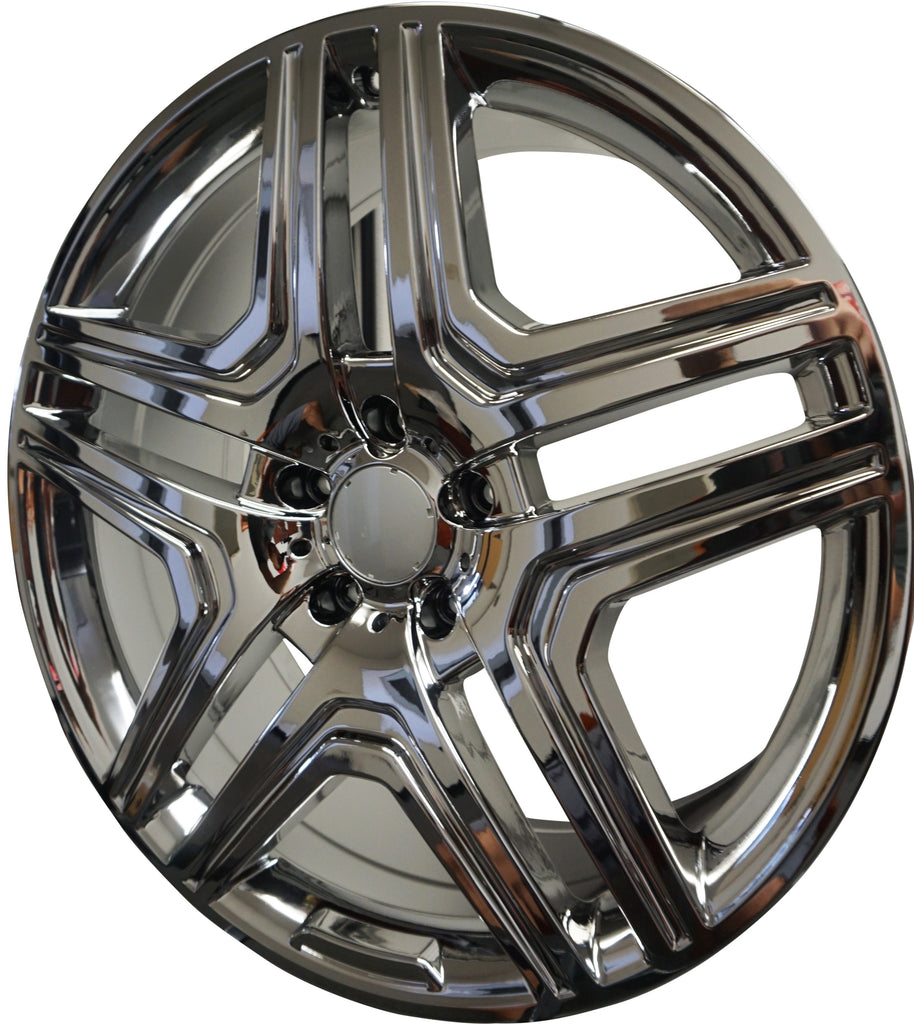 22 Inch Mercedes ML GL GLE GLS GLE Coupe ML63 ML550 ML500 ML400 GL63 GL550 GLE GLS Chrome Wheels