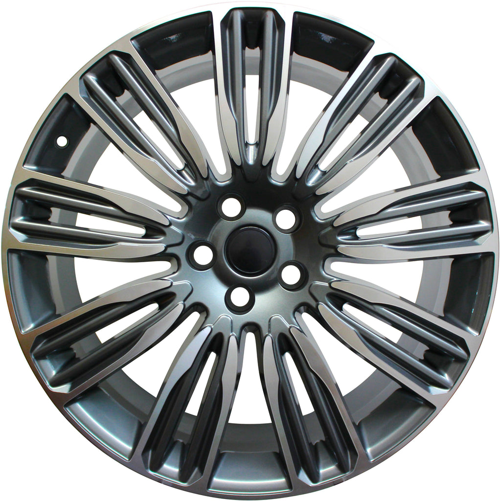 22 Inch Rims Range Rover Autobiography Sport LR3 LR4 & HSE Wheels Gunmetal Machined Face