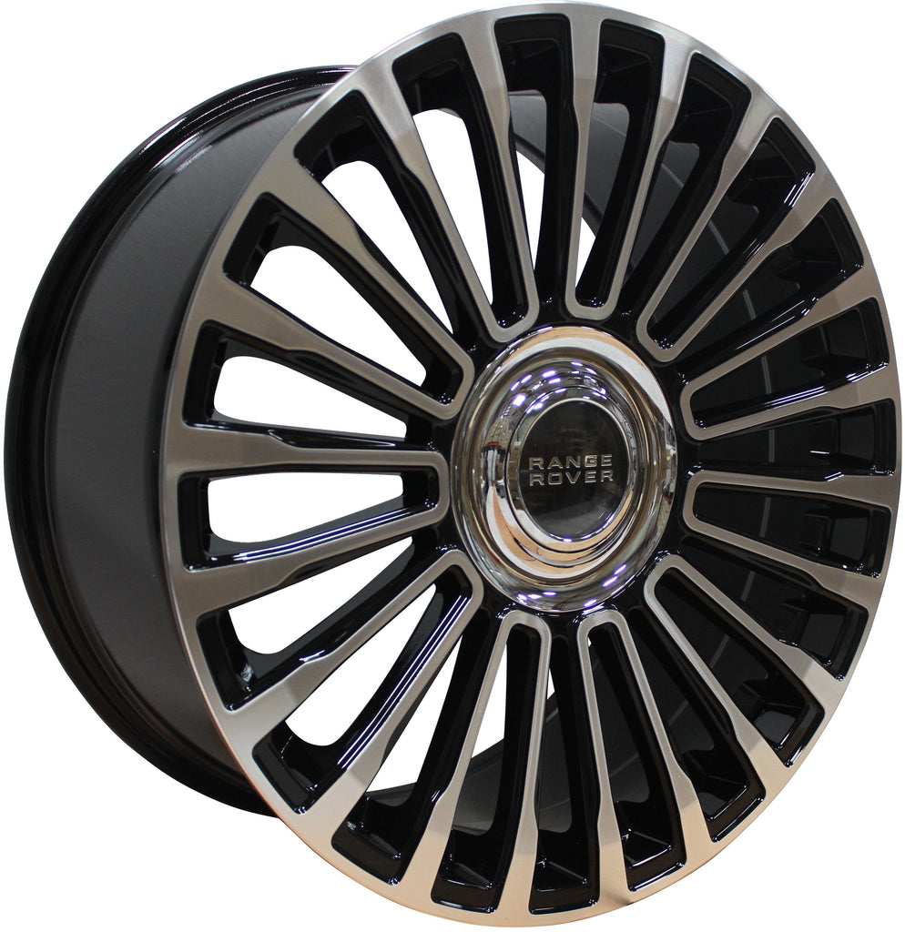 22 Inch Rims Range Rover HSE Sport SVR LR3 LR4 & HSE Wheels Black Machined Face