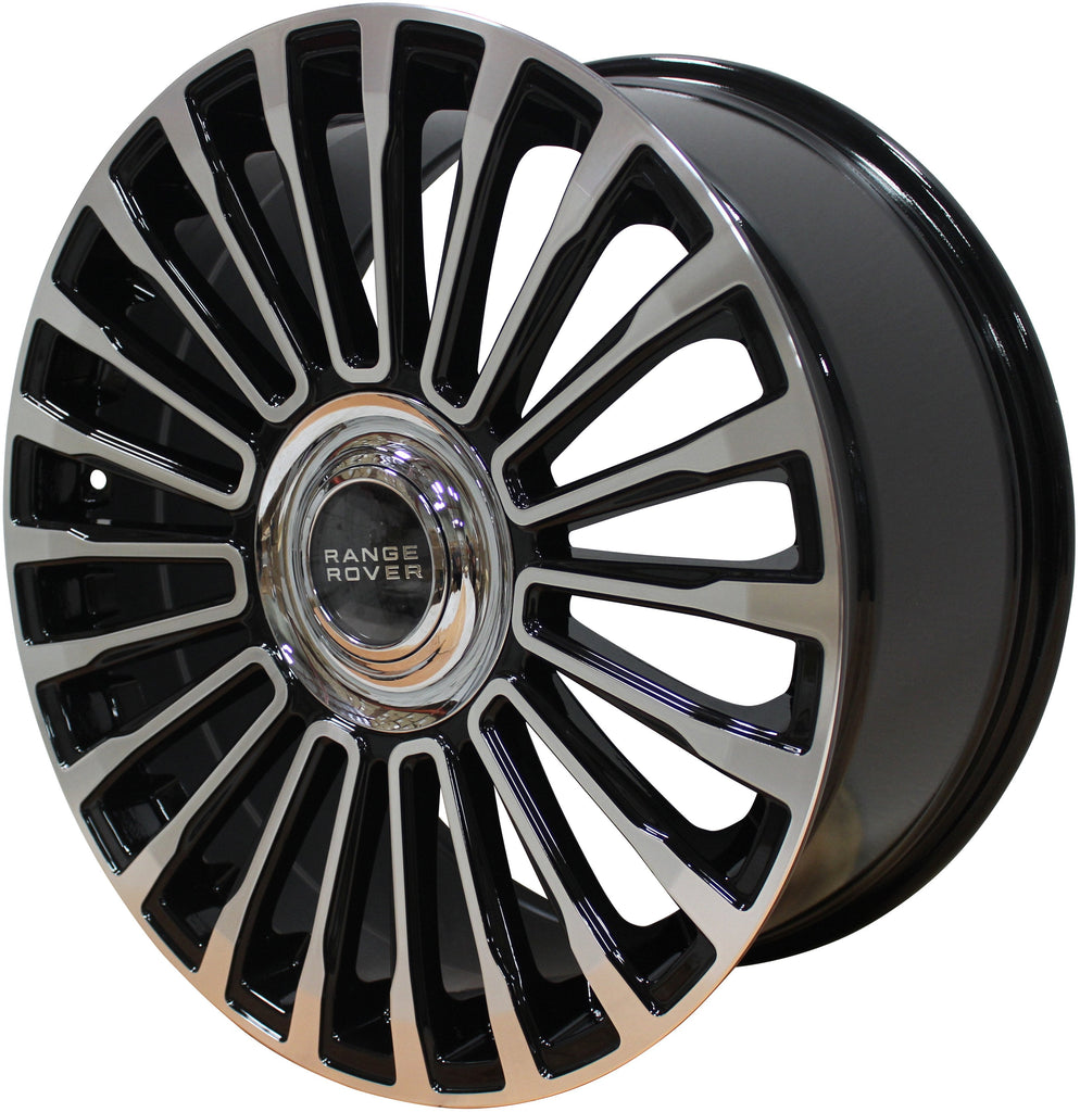 22 Inch Rims Range Rover HSE Sport SVR LR3 LR4 & HSE Wheels Black Machined Face