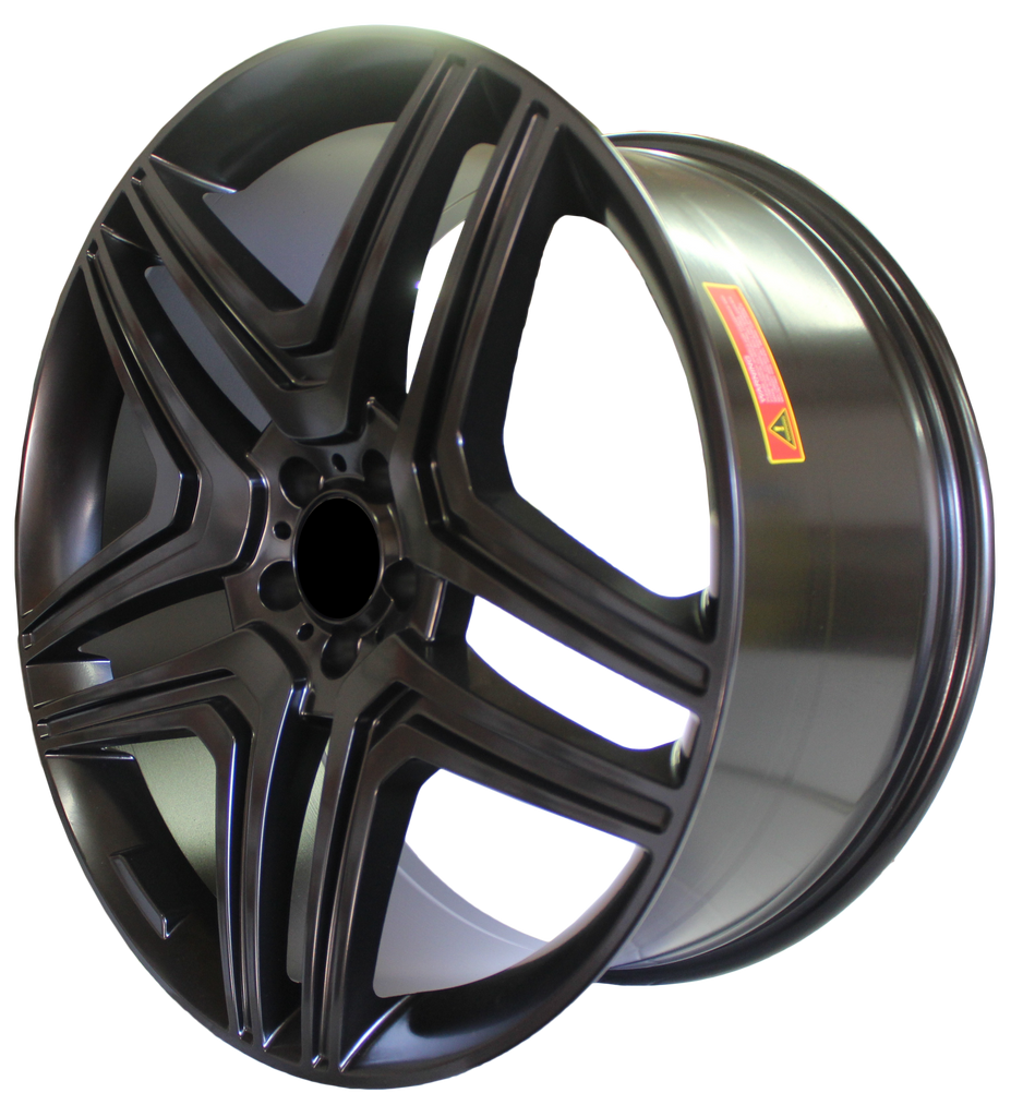 22 Inch Mercedes ML GL GLE GLS GLE Coupe ML63 ML550 ML500 ML400 GL63 GL550 GLE GLS Satin Black Wheels