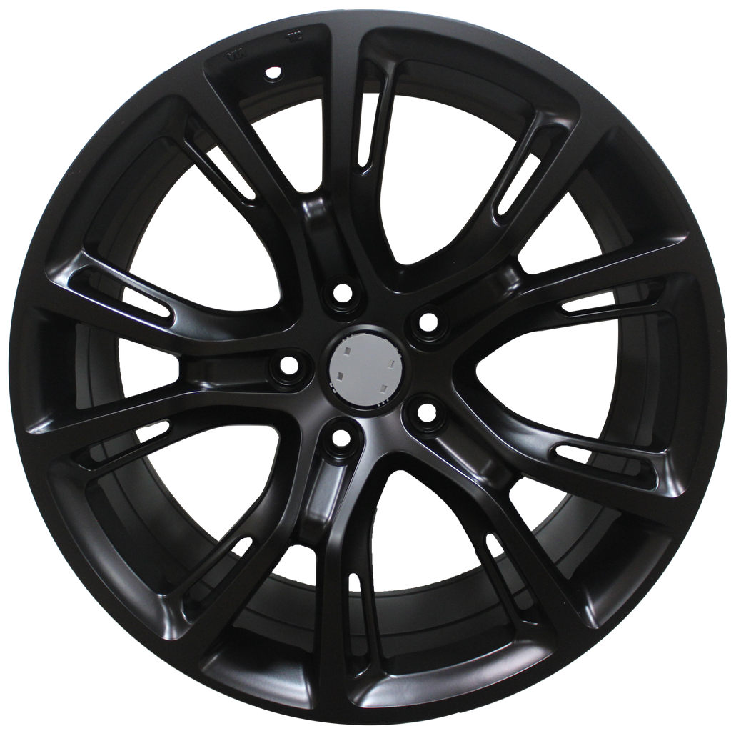 20 Inch Jeep SRT Hellcat Grand Cherokee Laredo Satin Black Staggered Wheels