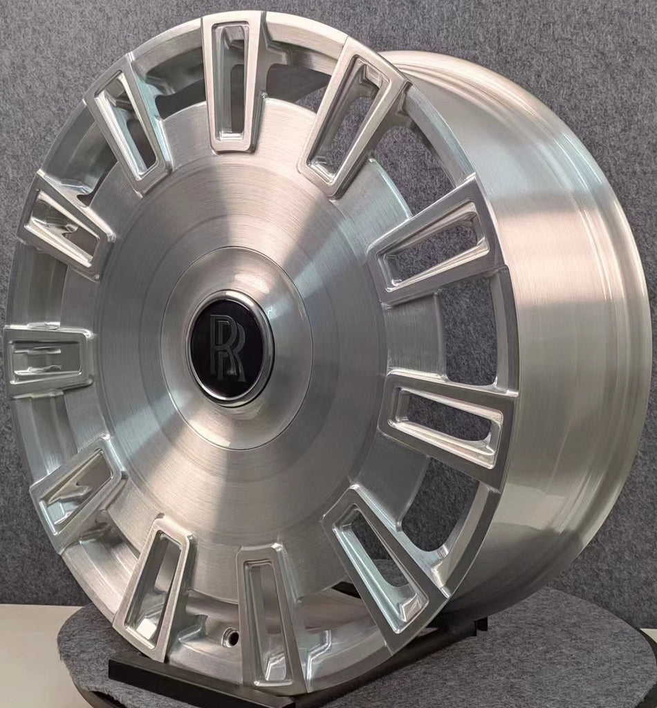 22" INCH ROLLS ROYCE GHOST CULLINAN PHANTOM FORGED BRUSHED WHEELS