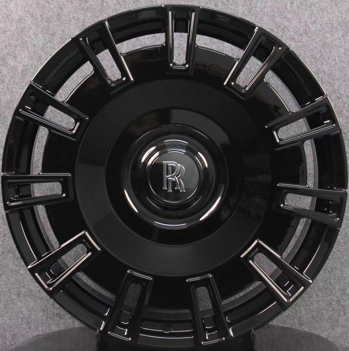 24 INCH ROLLS ROYCE GHOST CULLINAN PHANTOM FORGED GLOSS BLACK WHEELS