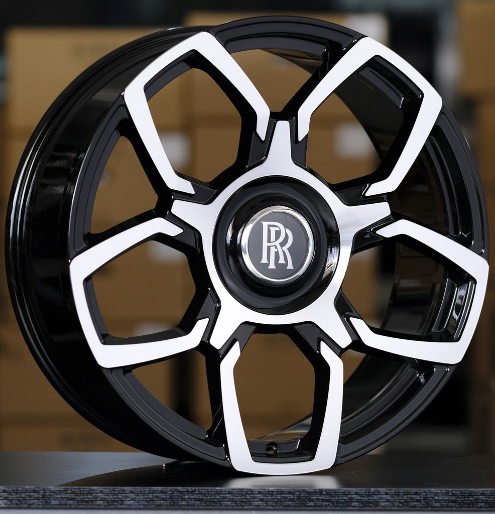 22 INCH ROLLS ROYCE GHOST CULLINAN PHANTOM FORGED BLACK BADGE WHEELS