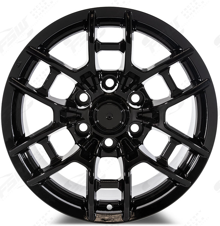 17 Inch Toyota TRD PRO Style Gloss Black Rims Fits 4Runner FJ Cruiser Tacoma Style Wheels
