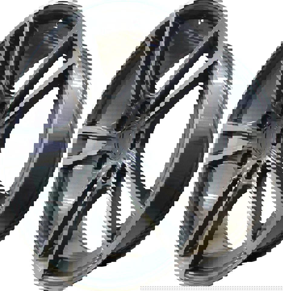 22 Inch Rims Fits Porsche Cayenne Panamera Base Turbo S GTS Turbo Wheels Gunmetal Machined