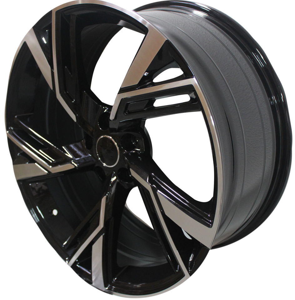 19 Inch Audi RS Style Rims Black Machined Wheels
