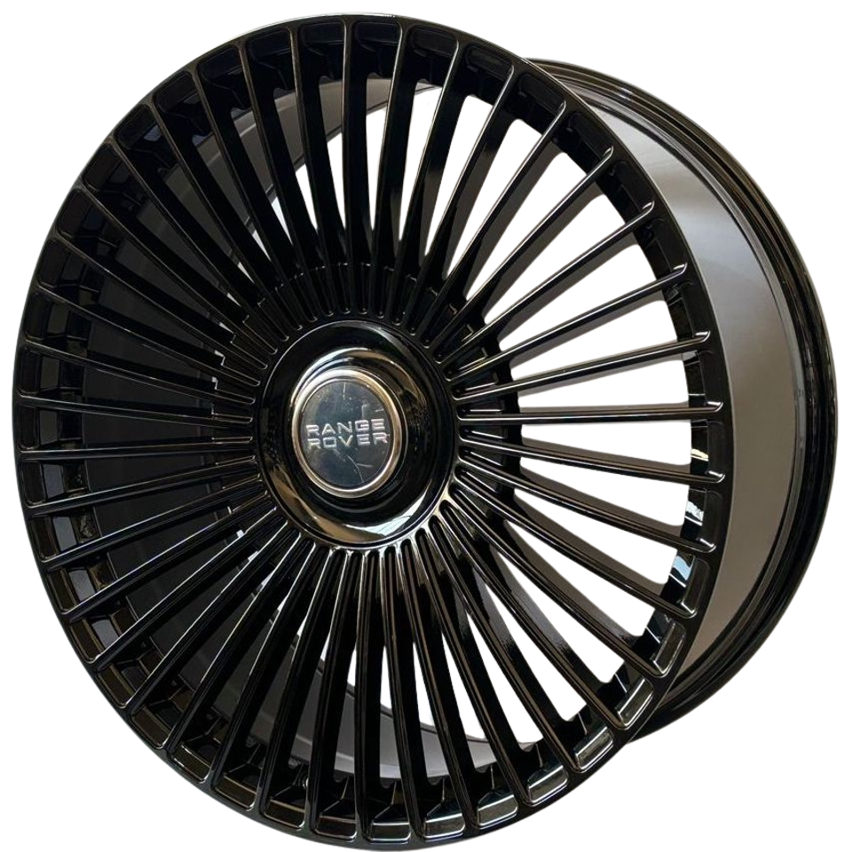 24" Inch Range Rover Rims Full Size SV SE HSE Sport Wheels Gloss Black Custom Wheels