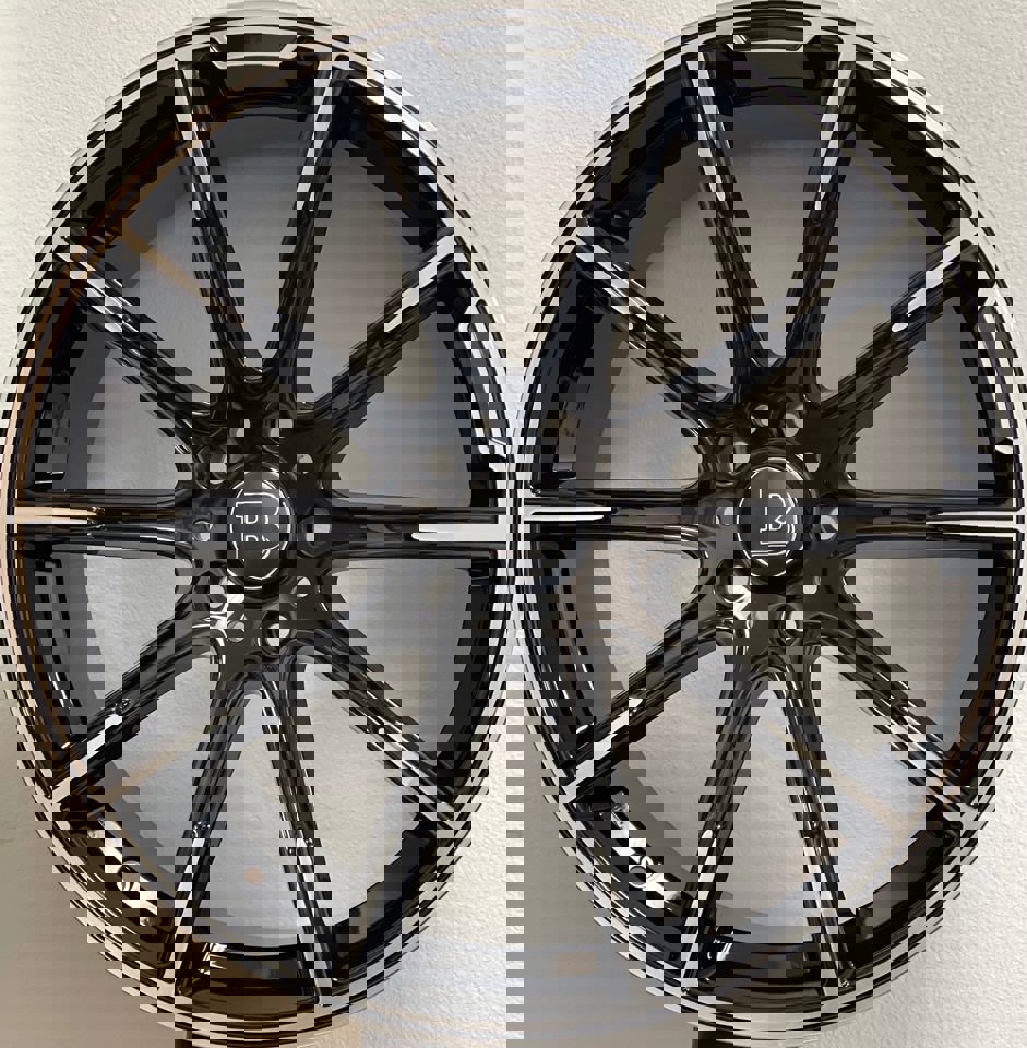 22 Inch Rims Fit Mercedes G Wagon G550 G65 G63 G55 G500 Brabus "PLATINUM EDITION" Style Gloss Black Wheels