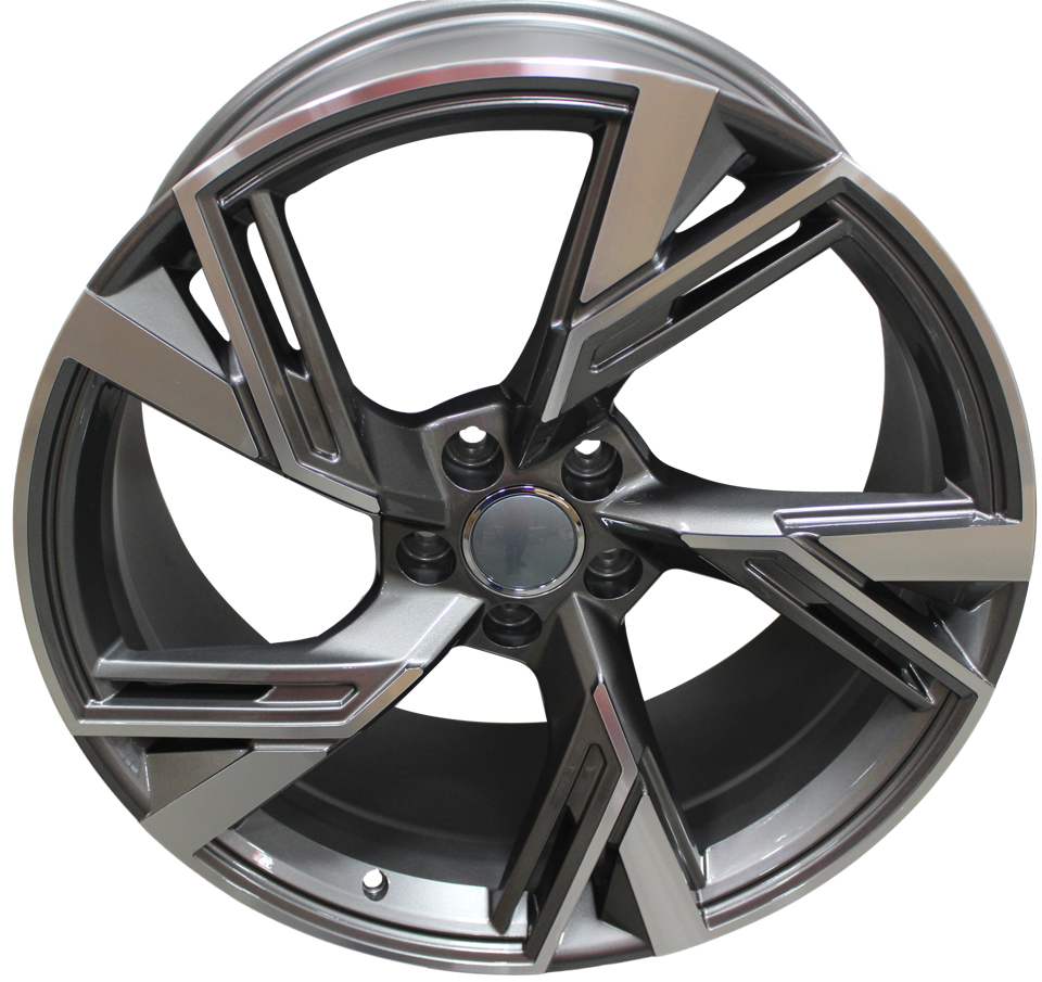 20 Inch Audi RS Style Rims Gunmetal Machined Wheels