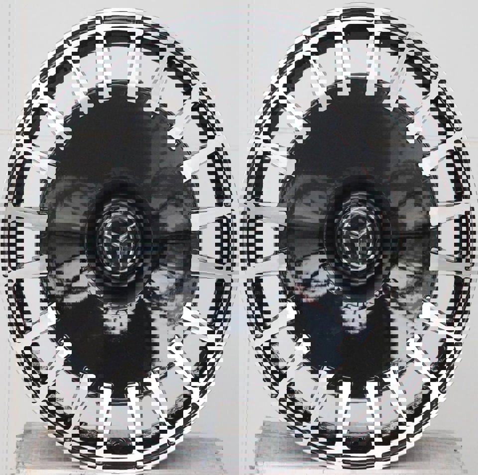 20" Mercedes S600 S580 S560 S500 S550 S65 S63 S400 S450 S350 CL600 CL550 CL500 CL63 S Class Staggered Gloss Black Machined Face Wheels