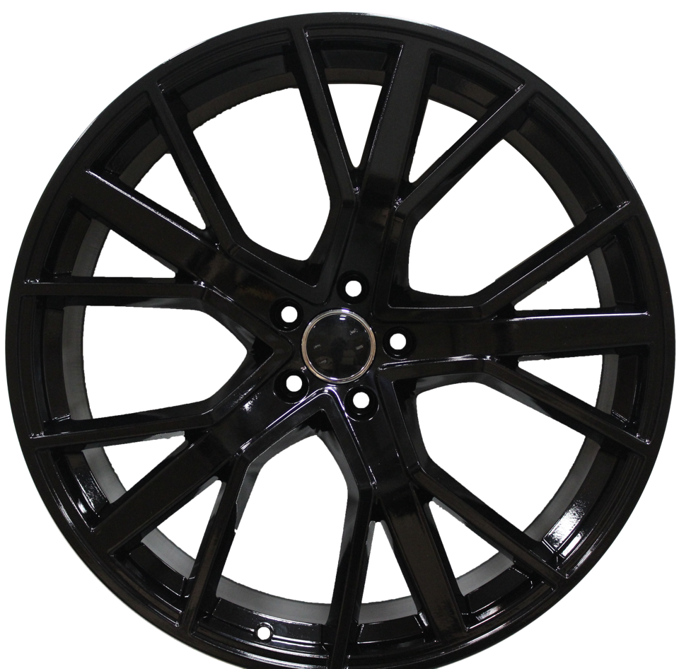 22 INCH WHEELS AUDI Q5 Q7 Q8 S6 S7 S8 A6 A7 A8 S LINE GLOSS BLACK RIMS