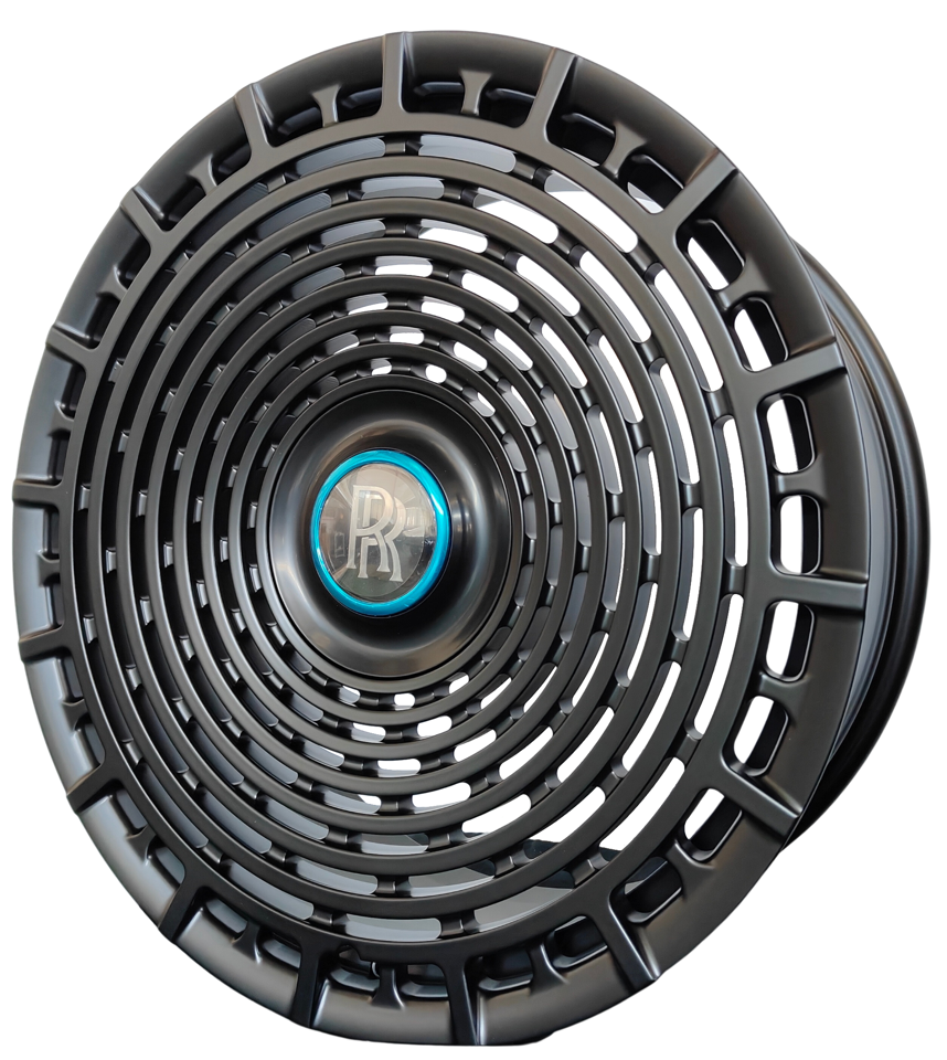 24" INCH ROLLS ROYCE GHOST CULLINAN PHANTOM FORGED BLACK WHEELS