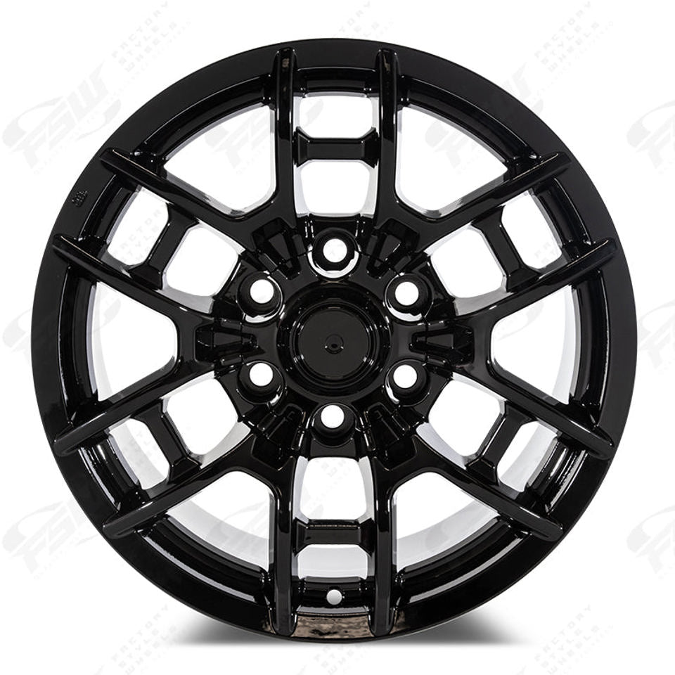 18 Inch Toyota TRD PRO Style Gloss Black Rims Fits 4Runner FJ Cruiser Tacoma Style Wheels