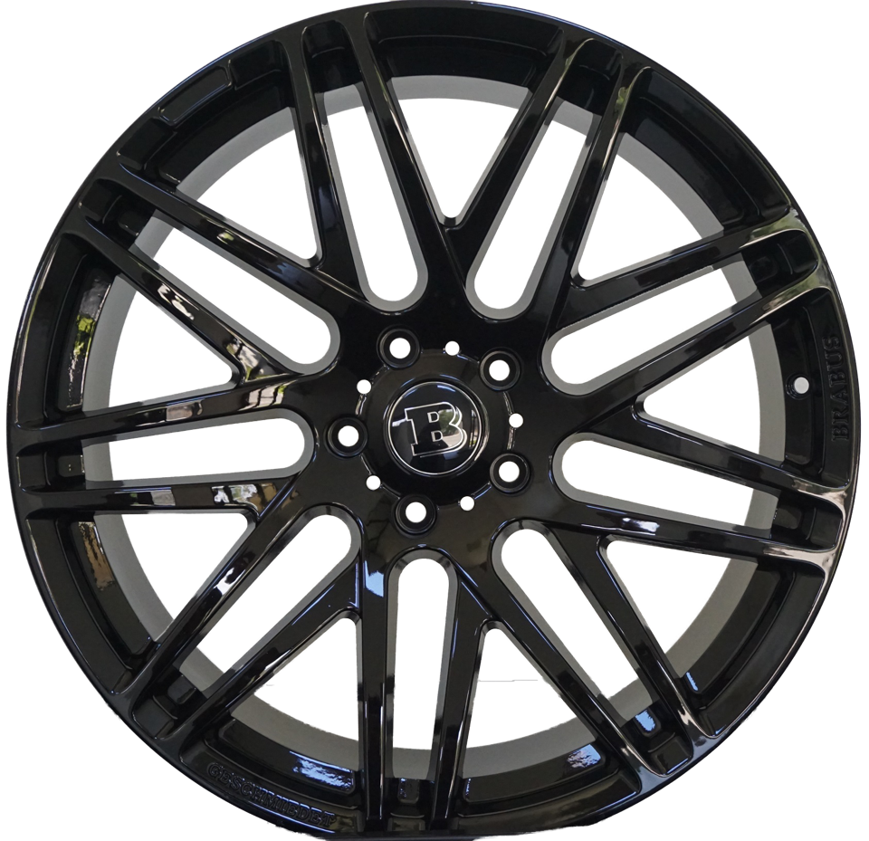 22 Inch Mercedes G Wagon G550 Rims G Class G65 G63 G55 G500 Brabus Style Wheels Gloss Black