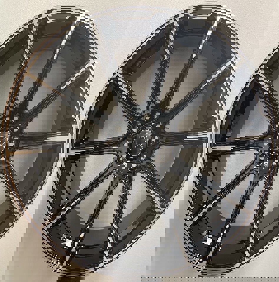 24 Inch Rims Fit Mercedes G Wagon G550 G65 G63 G55 G500 Brabus "PLATINUM EDITION" Style Gloss Black Wheels