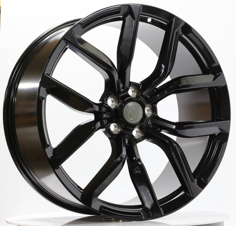 22 Inch Rims fit Range Rover Sport SVR HSE Full Size SVR Style Satin Black Wheels