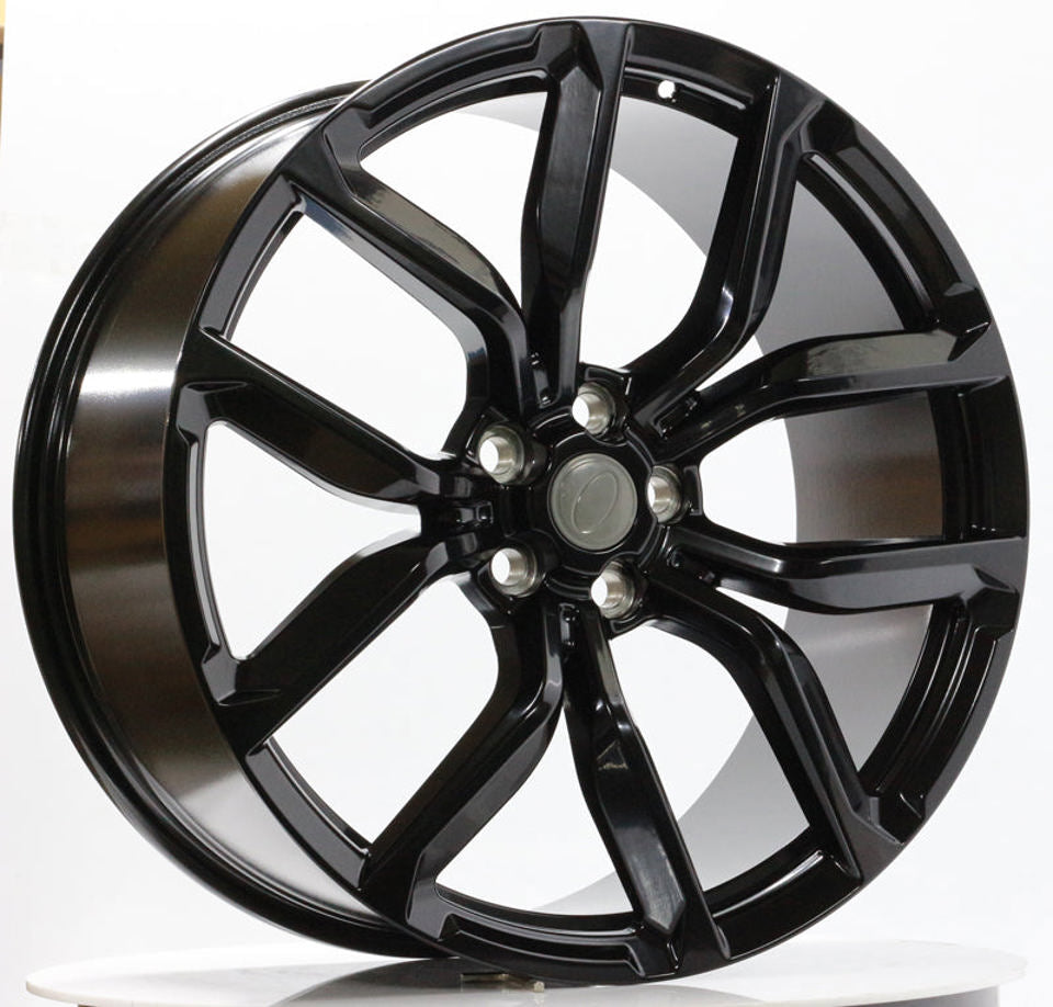 24 Inch Rims fit Range Rover Sport SVR HSE Full Size SVR Style Satin Black Wheels