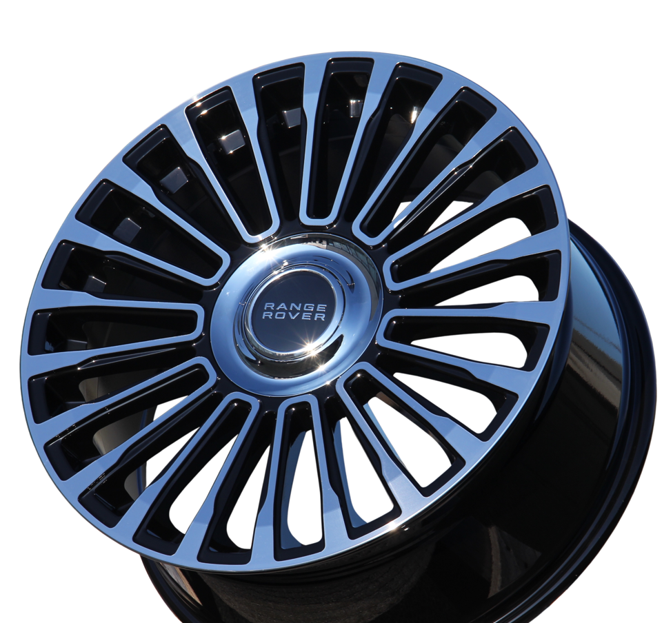 22 Inch Rims Range Rover HSE Sport SVR LR3 LR4 & HSE Wheels Black Machined Face