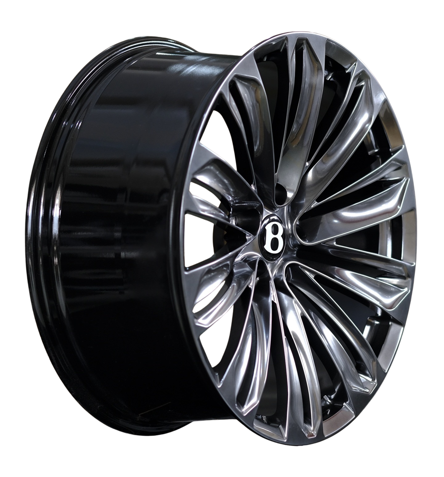 22 Inch Monoblock Forged Rims Bentley Bentayga Hype Black Wheels