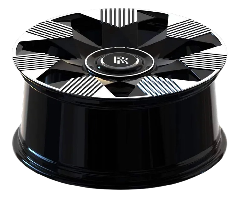 21" INCH ROLLS ROYCE GHOST CULLINAN PHANTOM FORGED BLACK SPECTRE WHEELS